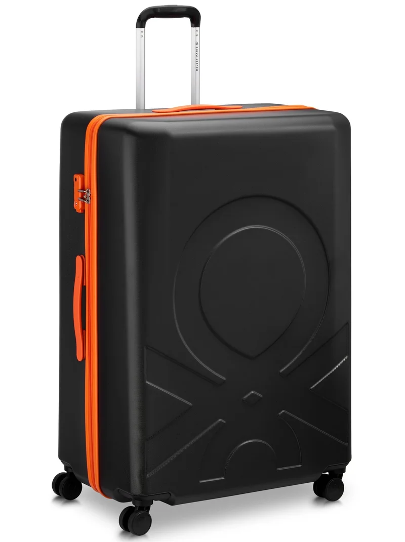 يونايتد كولورز أوف بينتيون Fabrica 82 Cm 4 Double Wheeled Non-Expandable Check-In Luggage Trolley Case - Black